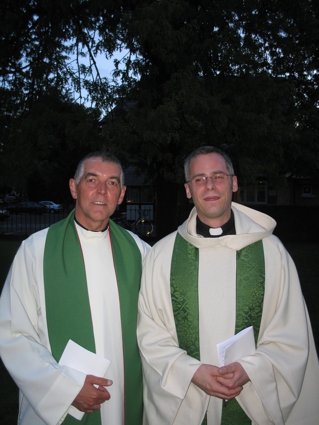 Pictured with the Revd Andrew McCroskery after his institution as Vicar of St Bartholomew's is the Archdeacon of Dublin, the Venerable David Pierpoint.