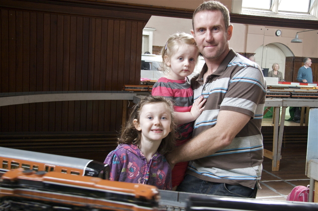 The Lawrence family enjoying the exhibition.