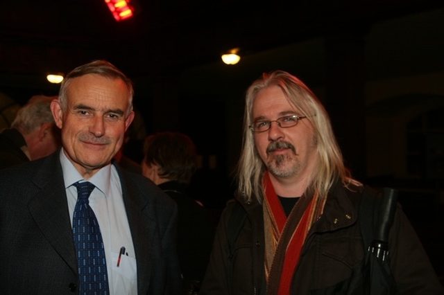 Pictured at the launch of The proctors’ accounts of the parish church of St Werburgh, Dublin, 1481-1627 published by Four Courts Press and edited by Canon Adrian Empey are Con Manning, an Archaeologist at the National Monuments Service and David Edwards, a Historian from UCC.