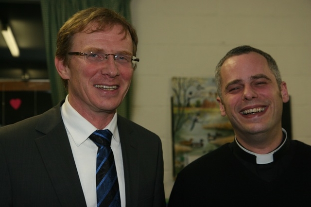 Pictured is Dr Norbert Hintersteiner of the Irish School of Ecumenics who spoke a the first in a series of lectures in St Bartholomew's Parish on Inter-Faith Dialogue. He is pictured with the Revd Andrew McCroskerry, Vicar of St Bartholomew's.