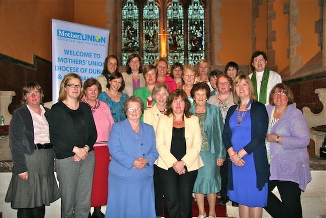 New and old members of the Mothers’ Union pictured following the enrolment service in Christ Church in Celbridge.