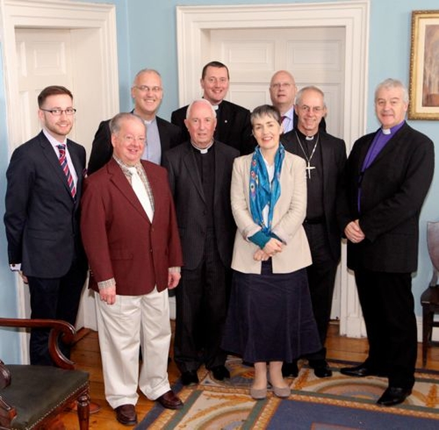 The Dean of St Patrick’s Cathedral, the Very Revd Victory Stacey, hosted coffee and lunch for the Archbishop of Canterbury, the Most Revd and Rt Hon Justin Welby, and his wife Caroline, in the Deanery. 