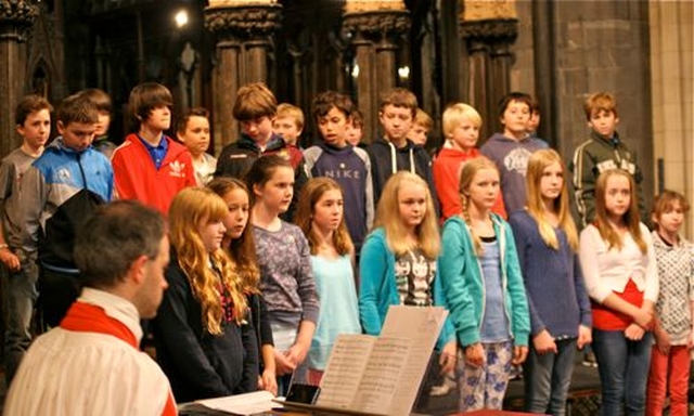 Pupils of Kildare Place School performed a drama during the annual service to mark the beginning of the year for primary and junior schools in Christ Church Cathedral. 