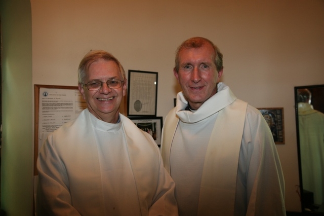 Pictured is the Revd Canon John Clarke, Chairman of the Dublin and Glendalough Diocesan Ministry of Healing with the Revd Alistair Graham, Rector of Mullingar who preached at the Ministry of Healing's annual Thanksgiving service and gift day in St George and St Thomas Church, Cathal Brugha Street.