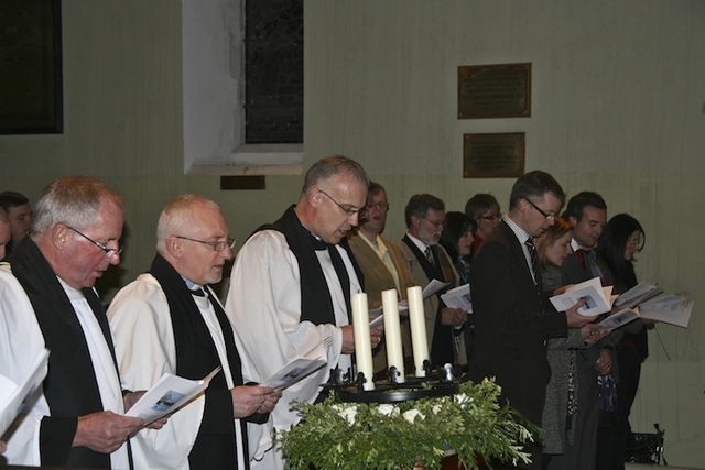 Staff and students pictured at the Church of Ireland Theological Institute Carol Service in St Philip’s Church, Temple Road.