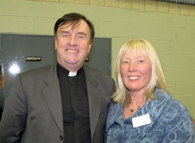 The Revd Scott Peoples, Leixlip Union & Heather Lawson, Rathdrum at the diocesan synod