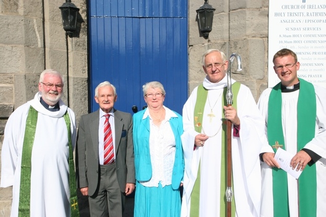 Pictured at the institution of the Revd Rob Jones as Vicar of Rathmines and Harold's Cross (right) are (left to right) the Revd Canon Neil McEndoo, Rector of Rathmines and Harold's Cross, Richard Sargent, Churchwarden, Isobel Henderson, Churchwarden and the Archbishop of Dublin, the Most Revd Dr John Neill.