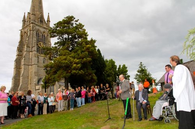 A large crowd turned out on Saturday September 20 to witness the first sods being turned for the new church hall at St Saviour’s Arklow. 