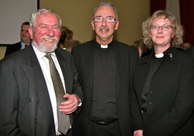 Keith Dungan, Revd Ian Gallagher and Revd Ruth Elms attended the civic reception in County Hall, Dun Laoghaire to mark the election of Canon Victor Stacey as Dean of St Patrick’s Cathedral.