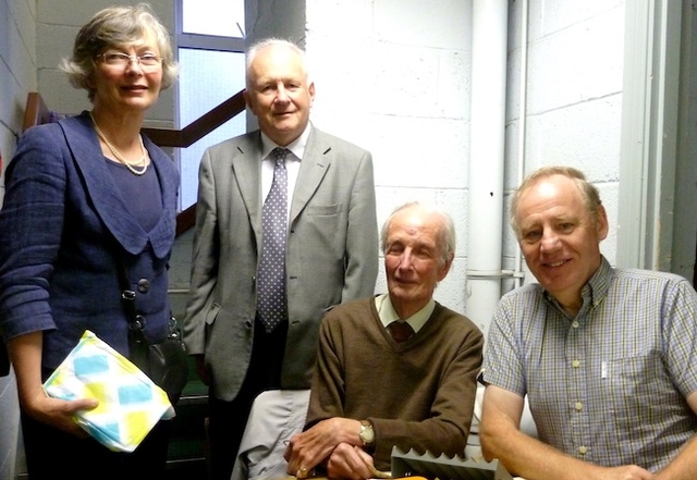 Ann Budd, John Stewart, Bill Russell, Nigel Warburton at St. Mary's Home Autumn Fayre. Photo: Ted Morrissey