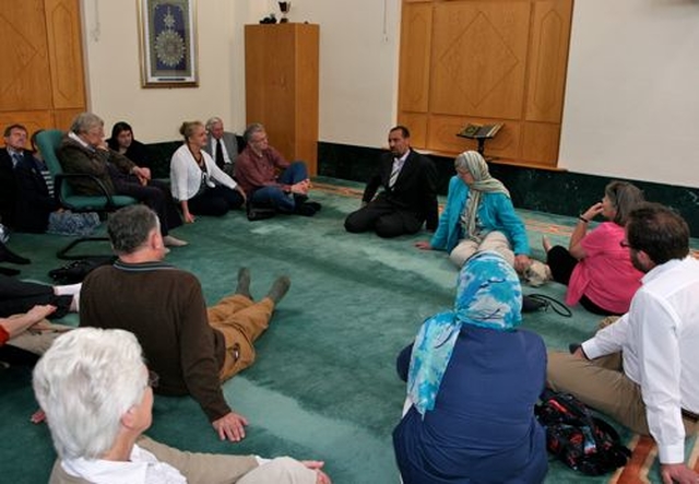 The Friends of Christ Church Cathedral in the Mosque with Dr Ali Selim during their visit to the Islamic Cultural Centre of Ireland in Clonskeagh.