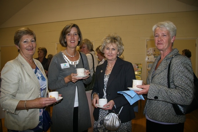 Pictured at the reception after the Mothers' Union Festival Service were Barbara Love, Jenny O'Regan, Susan Crimason and Barbara Strong.