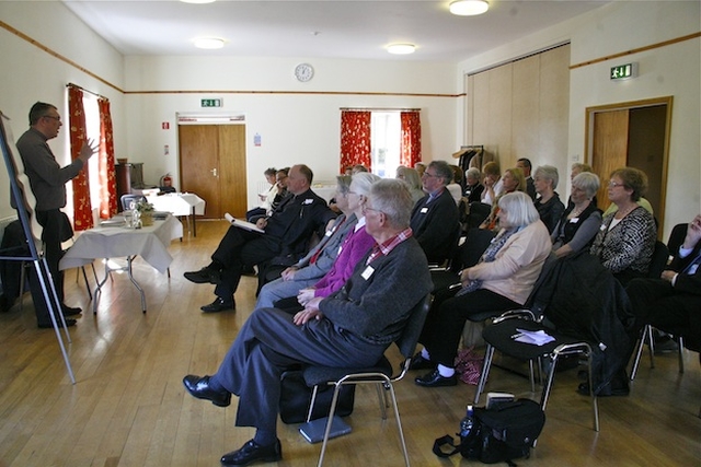 The Revd Garth Bunting, Residential Priest Vicar in Christ Church Cathedral, speaking at the Church's Ministry of Healing 'Quiet Day' in Mageough Home, Rathmines. The theme of the day was 'Transformation Through Healing’.