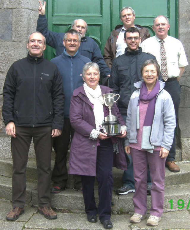 Christ Church Cathedral’s Bell–Ringers won the Murphy Cup in the all–Ireland bell–ringing competition which took place in Christ Church, Taney, at the weekend. Members of the winning team are (L–R): Leslie Taylor, Nigel Pelow, Tony Reale, Gary Maguire, Ian Bell, David Hogan, Vyvyenne Chamberlain and Barbara Bell. 