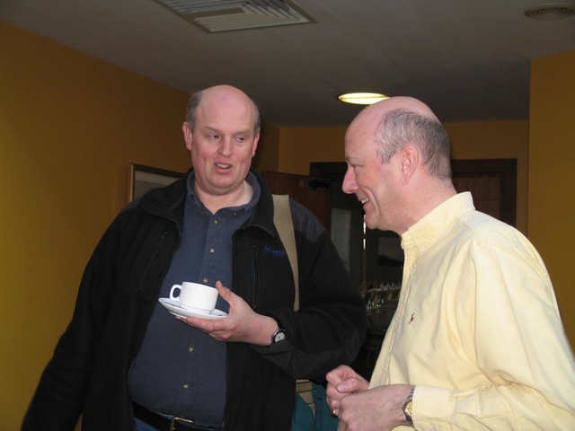 The Revd Gary Hastings, Rector of Westport (left) with Andrew McNeile, Co-ordinator of the Ministry Formation Project at the ministry formation consultative meeting in Dublin.