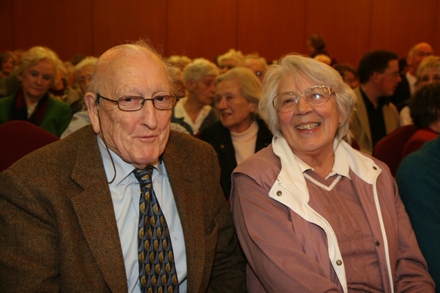 Victor and Meriel Armstrong from St Thomas Parish, Mount Merrion pictured at an ecumenical talk on Ministry and Authority in Stillorgan.