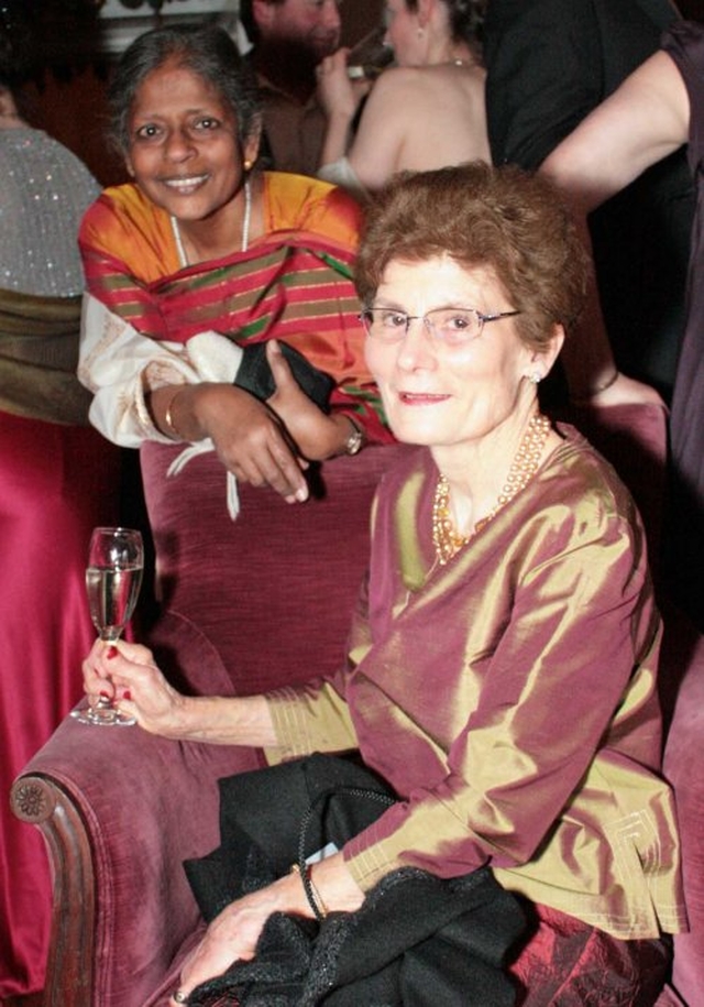 Mrs Leela Ryan and Mrs Janet Bockett at the recent ‘Bid to Save Christ Church’ Ball in Castle Durrow, Durrow, Co Laois.