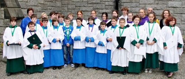 The successful award candidates in the 2012 Royal School of Church Music Voice for Life Awards: St Mary’s Pro–Cathedral, Dublin, St Bartholomew’s Church, Dublin and St Gall’s Church, Carnalea pictured outside St Bartholomew’s Church where the awards service was held. 
