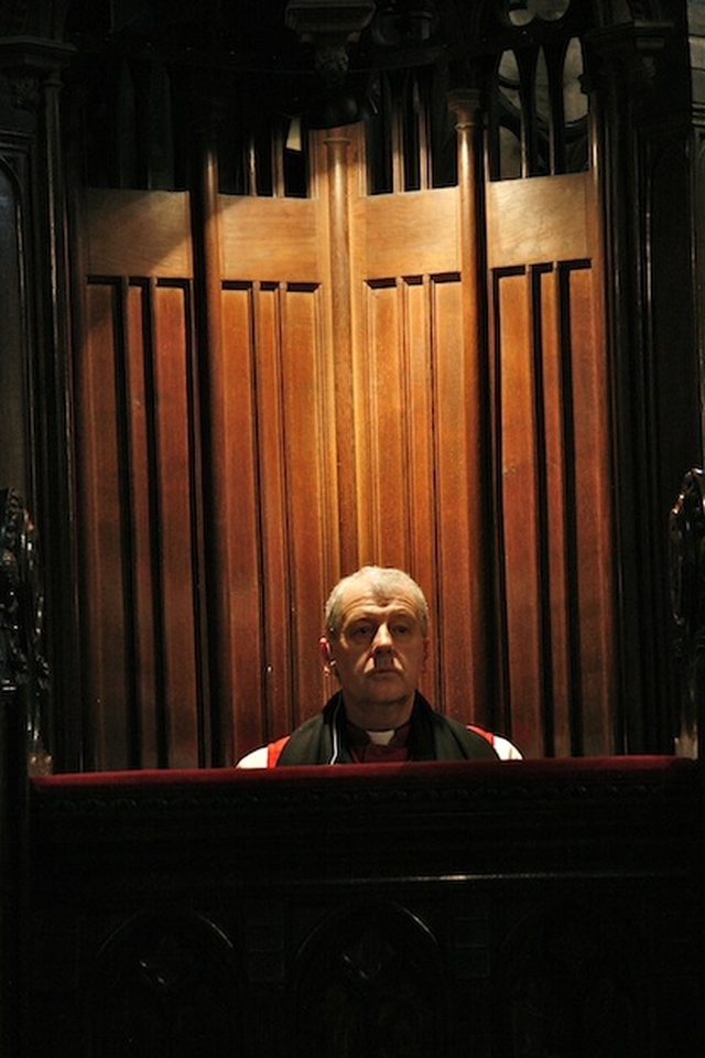 The Most Revd Dr Michael Jackson, Archbishop of Dublin and Bishop of Glendalough, at his enthronement service in Christ Church Cathedral.