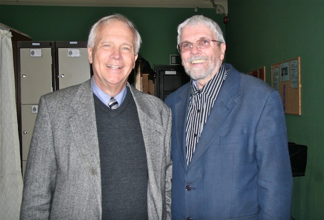 Bishop William Willimon, author and Bishop of the North Alabama Conference of the United Methodist Church, and the Revd John Hemphill, Ballyhalbert & Ardkeel Parish, Down Diocese, pictured at Christ Church Cathedral in Dublin during the Quiet Day organised by the cathedral and TCD Church of Ireland Chaplaincy. 