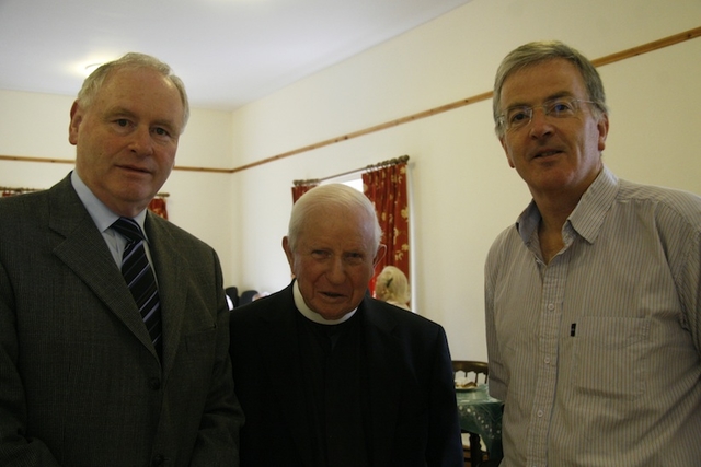 Alan Nairn, Mageough Fellowship Committee Secretary; Revd Bill Heaney; and Richard Ensor, Chairman of the Board of Trustees of Mageough Home.