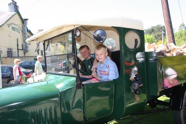 Pictured are some young people trying out some vintage transport at the Enniskerry Victorian Festival which is part of the Enniskerry 150 Celebrations marking the anniversary of the foundation of three churches (two Church of Ireland, one Roman Catholic) in the area.