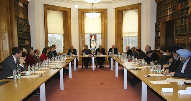 Representatives of various faiths pictured at the inaugural meeting of the Dublin Inter Religious Council at Archbishop Diarmuid Martin’s house in Drumcondra. 