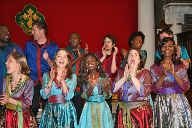 Members of the Discovery Gospel Choir performing in St George and St Thomas' Church, Cathal Brugha St, Dublin 1, at a special concert on Palm Sunday. The concert will be broadcast on Lyric FM at 12.30pm on Easter Monday, 25 April.