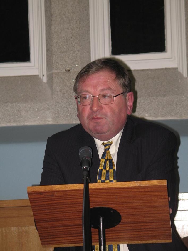 John Cooney, Religious Affairs Correspondent for the Irish Independent speaking at one of the Lenten Lectures in Rathfarnham on Church and State in Ireland.