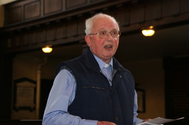 The Revd Mervyn Kingston, Secretary of Changing Attitude Ireland at the launch of Share Your Story - Gay and Lesbian Experiences of Church in St Werburgh's Church, Dublin.