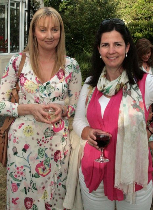 Leadh Squires and Donna Gibson enjoying the recent Sandford and Milltown Strawberries and Wine evening. 