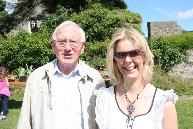 The Revd Stanley Baird with Jennifer Heron at the Donabate Parish Fete.