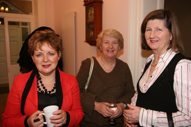 Pictured at the blessing and re-dedication of Tullow parish Rectory are parishioners Sandra Rhodes, Joan Beck and Hilary Cran.