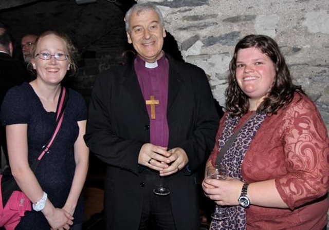 Linda Sutton from Christ Church Bray, Archbishop Michael Jackson and Kirsty Lynch, youth worker at Christ Church Bray were in the Crypt of Christ Church Cathedral to say farewell to Greg Fromholz and Susie Keegan former director and staff of 3Rock Youth. 