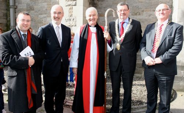 Secretary to the Church of Ireland board of Education (RI), Dr Ken Fennelly; secretary general at the Department of Education and Skills, Sean O Foghlu; the Archbishop of Dublin, the Most Revd Dr Michael Jackson; president of the ASTI, Gerry Breslin; and TUI president, Gerard Craughwell.