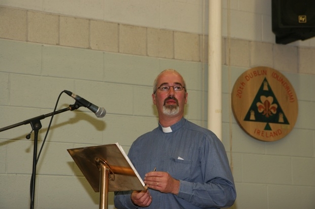 The Revd Cliff Jeffers (Athy) encourages parishes to work with 3 Rock youth at the Dublin and Glendalough Diocesan Synods in Christ Church, Taney.