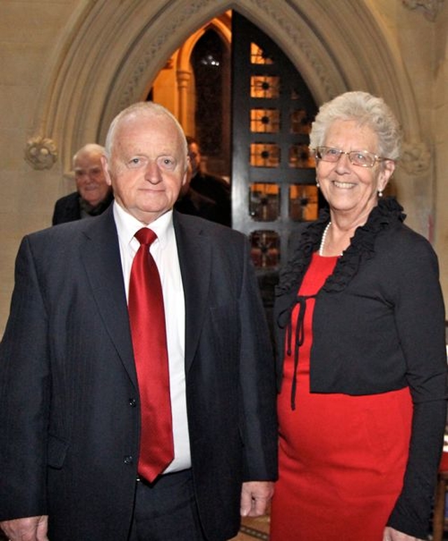 Church wardens, Fred and Daphne Argue, in All Saint’s, Raheny, for the launch of the Ardilaun Music Project. 