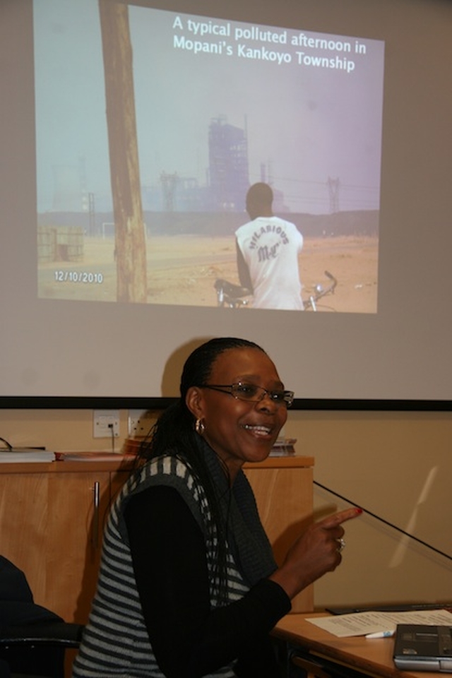 Revd Suzanne Matale, General Secretary of the Zambian Council of Churches speaking at Christian Aid's 'Trace the Tax' discussion.
