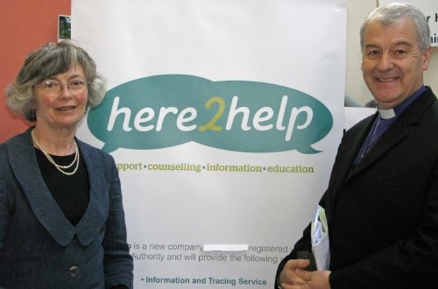 Mrs Ann Budd & Archbishop Jackson at the PACT stand at Synod.