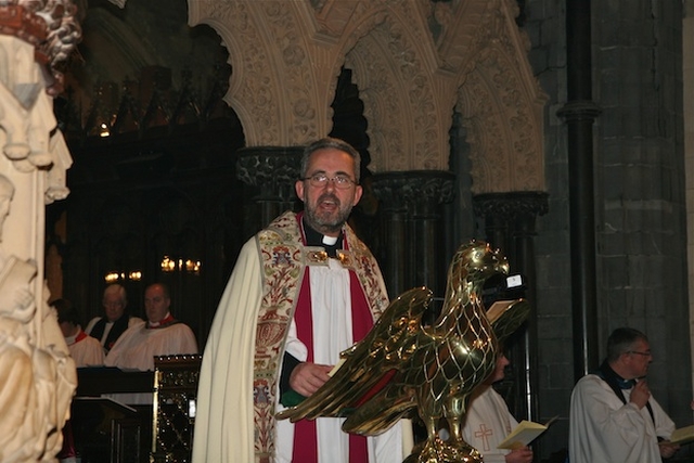 The Very Revd Dermot Dunne pictured speaking at the Irish Cancer Society Ecumenical Service in Christ Church Cathedral.
