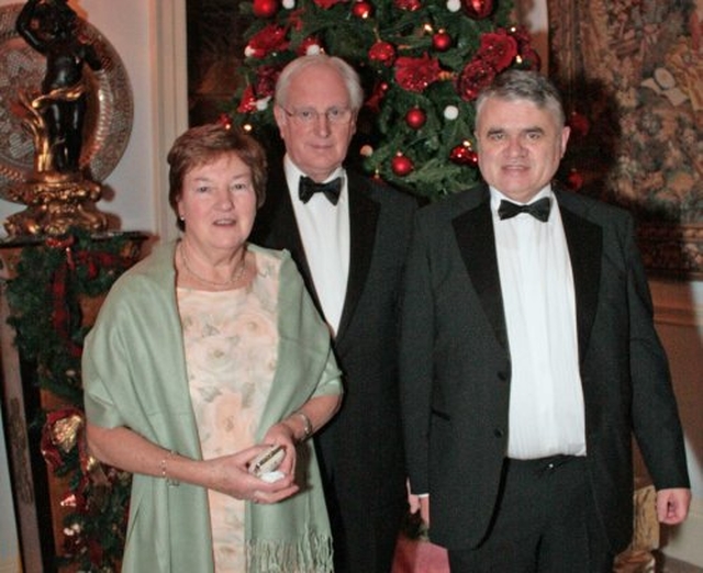 Rhona & Brian Bradshaw and Terence Coghlan at the recent ‘Bid to Save Christ Church’ Ball in Castle Durrow, Durrow, Co Laois.