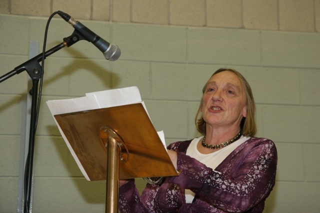 Ruby Morrow (St Ann's) seconds the Social Action Committee report at the Dublin and Glendalough Diocesan Synods in Christ Church, Taney.