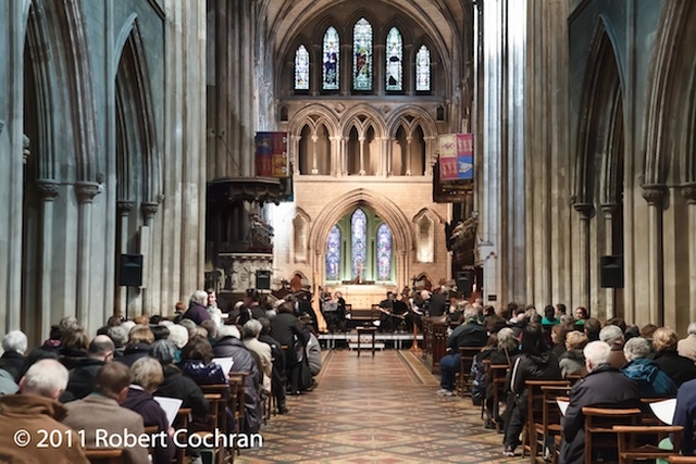 'St Patrick in His Own Words', an Ecumenical Celebration in St Patrick's Cathedral. The St Patrick's Day event was organised by the Dublin Council of Churches and attended by various church leaders from Dublin. Photo: Robert Cochran.