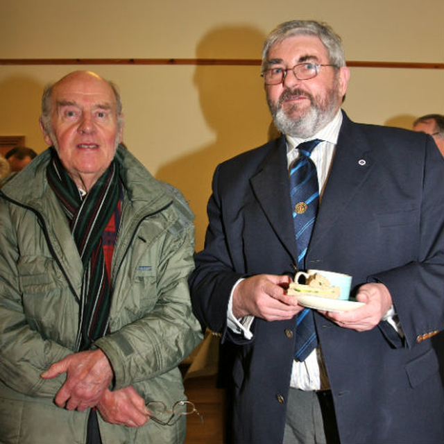 Past members of the 22nd Company Boys Brigade, Dublin, Walter Evans and Billy Ellis, attended the Stedfast Association’s New Year Bible Class in the Mageough Chapel. 