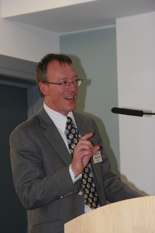 Dr Greg Clarke of the Center for Public Christianity in Sydney, Australia delivering the 2008 CS Lewis Lecture organised by the Evangelical Alliance Ireland in the Chester Beatty Library. 