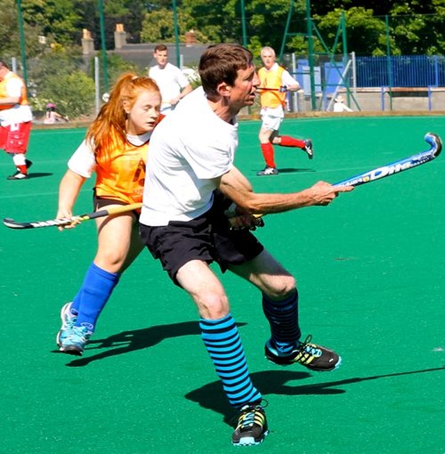 Rathfarnham and Newcastle at the Diocesan Inter Parish Hockey Tournament in St Andrew’s College, Dublin, on June 9.