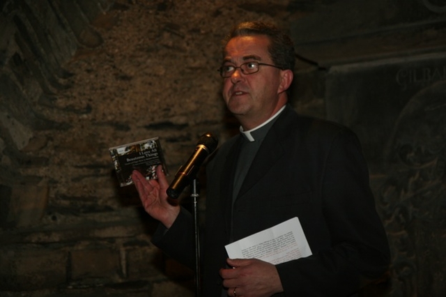 Pictured is the Dean of Christ Church Cathedral at the launch of I Love all Beauteous Things, a CD of Christ Church Cathedral Choir performing the work of Herbert Howells.