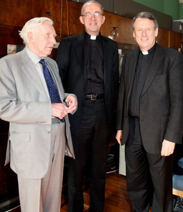 The opening lecture in the Introducing Christ Church Series took place on Tuesday March 5. The speaker was Canon Ken Kearon, Secretary General of the Anglican Communion. He is pictured (right) with Dr Kenneth Milne, chairman of the Cathedral’s Library and Archives Committee and the Cathedral’s Dean, the Very Revd Dermot Dunne. The lectures continue at lunchtime on each Tuesday of March. 