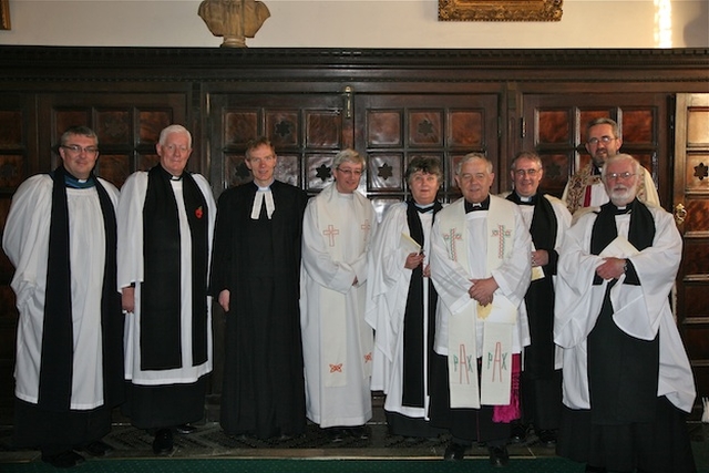 Clergy pictured at the Irish Cancer Society Ecumenical Service in Christ Church Cathedral.