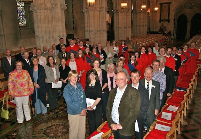 Past and present choristers, musicians and pupils associated with the choirs and school of Christ Church Cathedral.